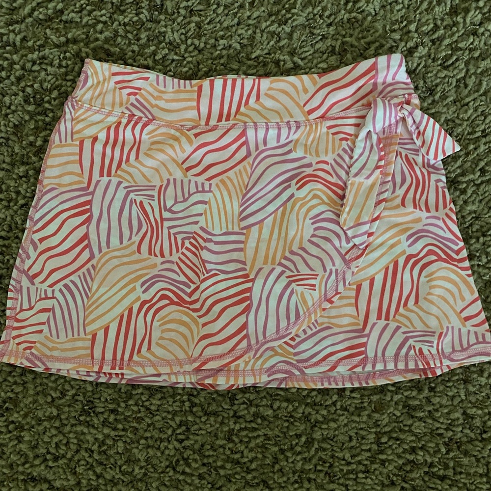 Ideology Pink and Orange Patterned Skort